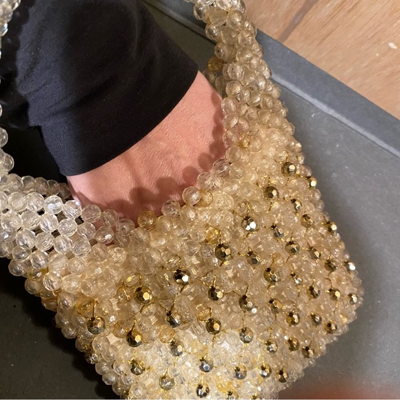 Collectible Vintage Italian crystal beaded evening bag - Picture 5 of 5